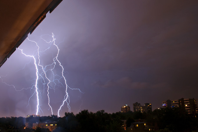 Lightning in Denver, Colorado